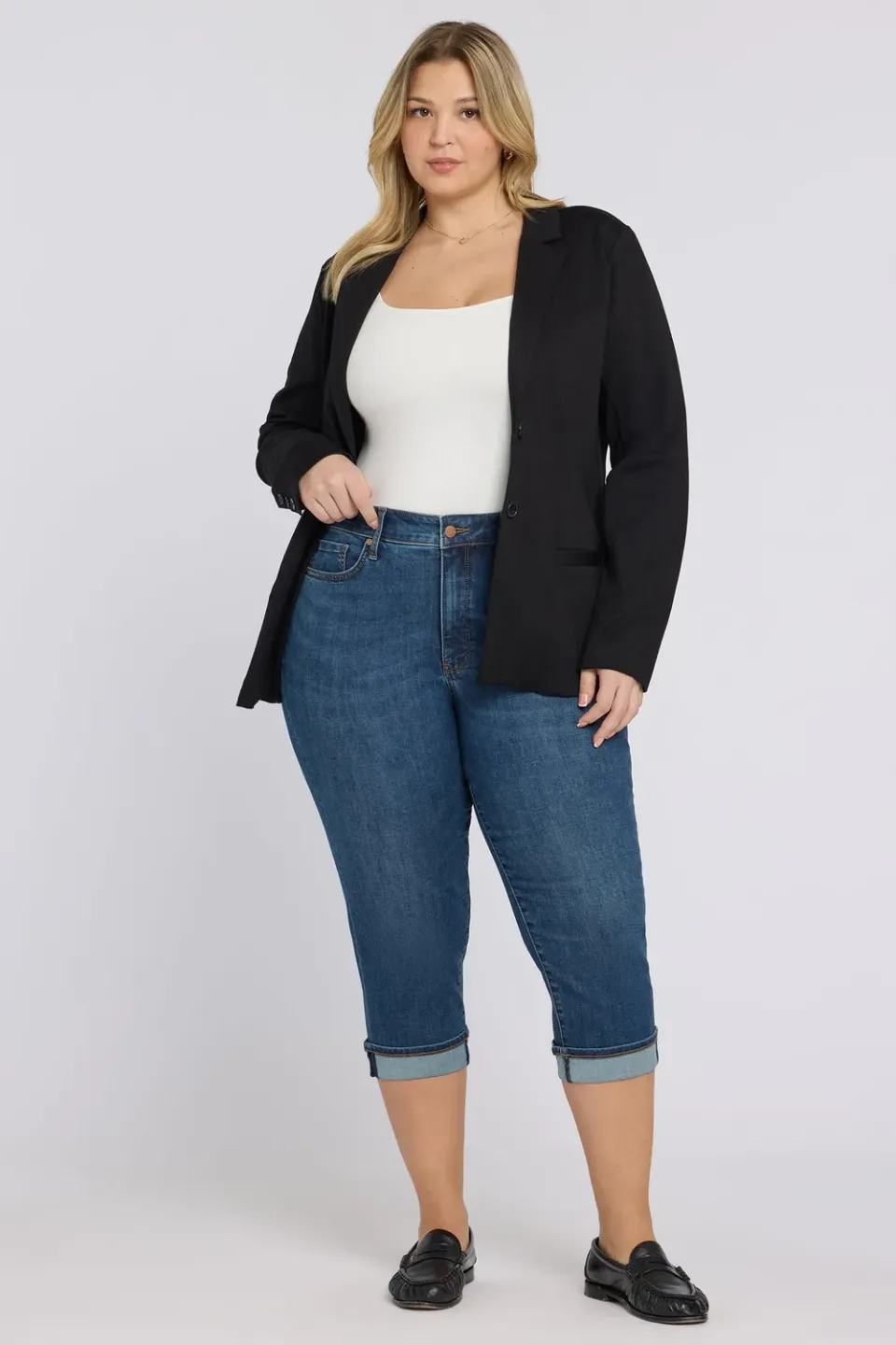 NYDJ Marilyn Crop Jeans Sunset Villa Plus Stretch