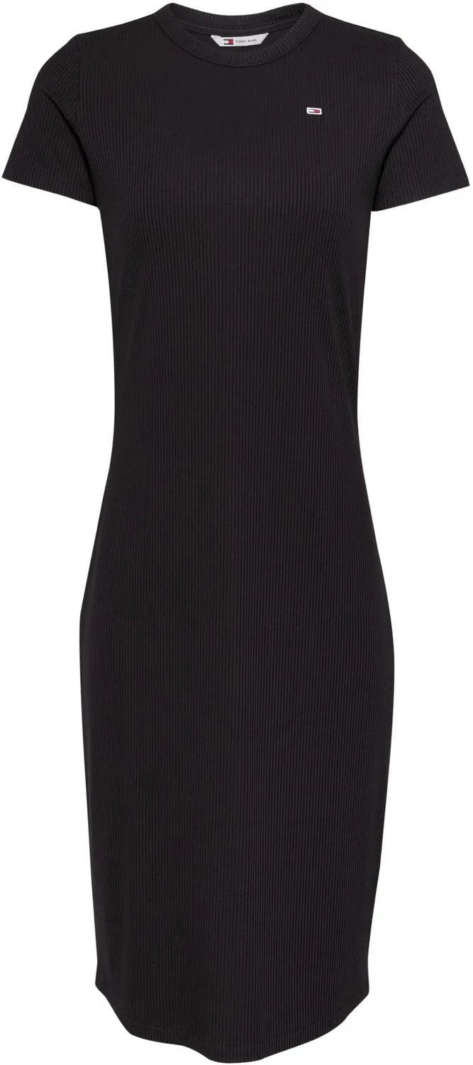 Tommy Jeans Bodycon Midi Gerippt Kleid Damen