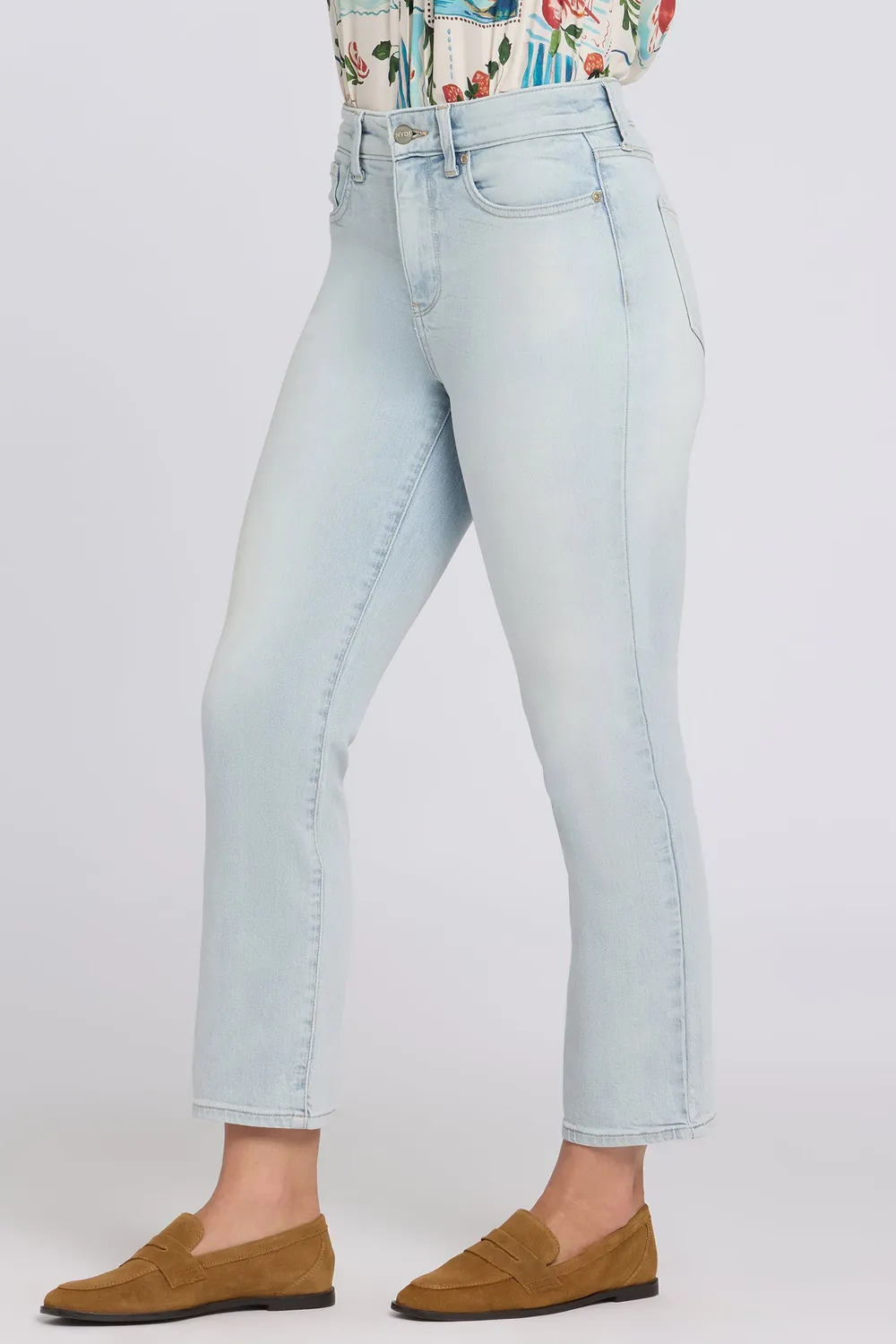 NYDJ Marilyn Straight Ankle Jeans Desert Shoreline High-Rise