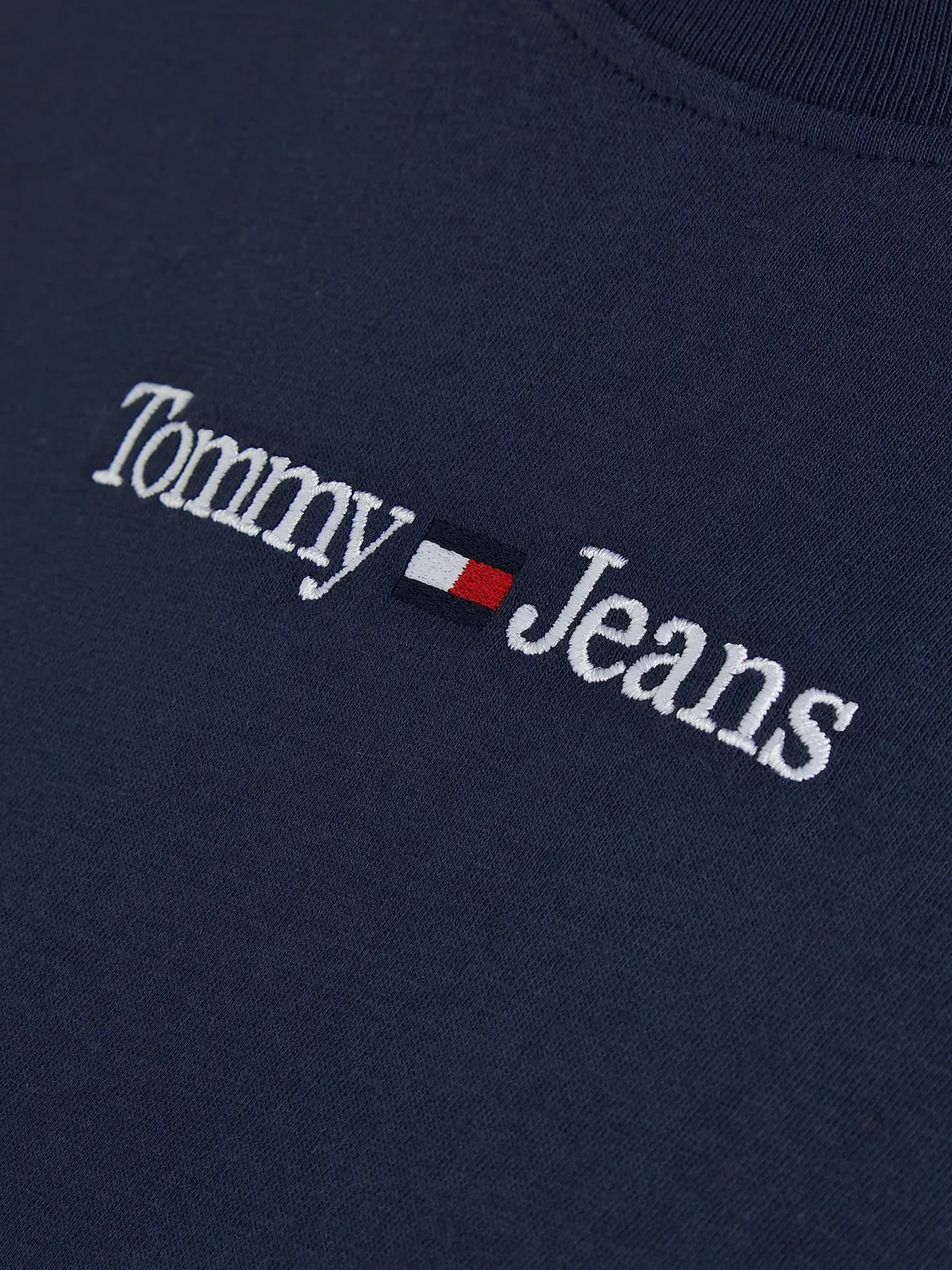 Tommy Jeans Serif Linear Tee Damen T-Shirt XL Twilight Navy