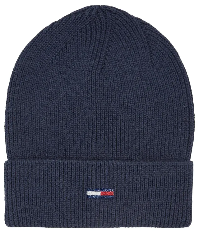 Tommy Jeans Flag Wintermütze Blau Strickmütze