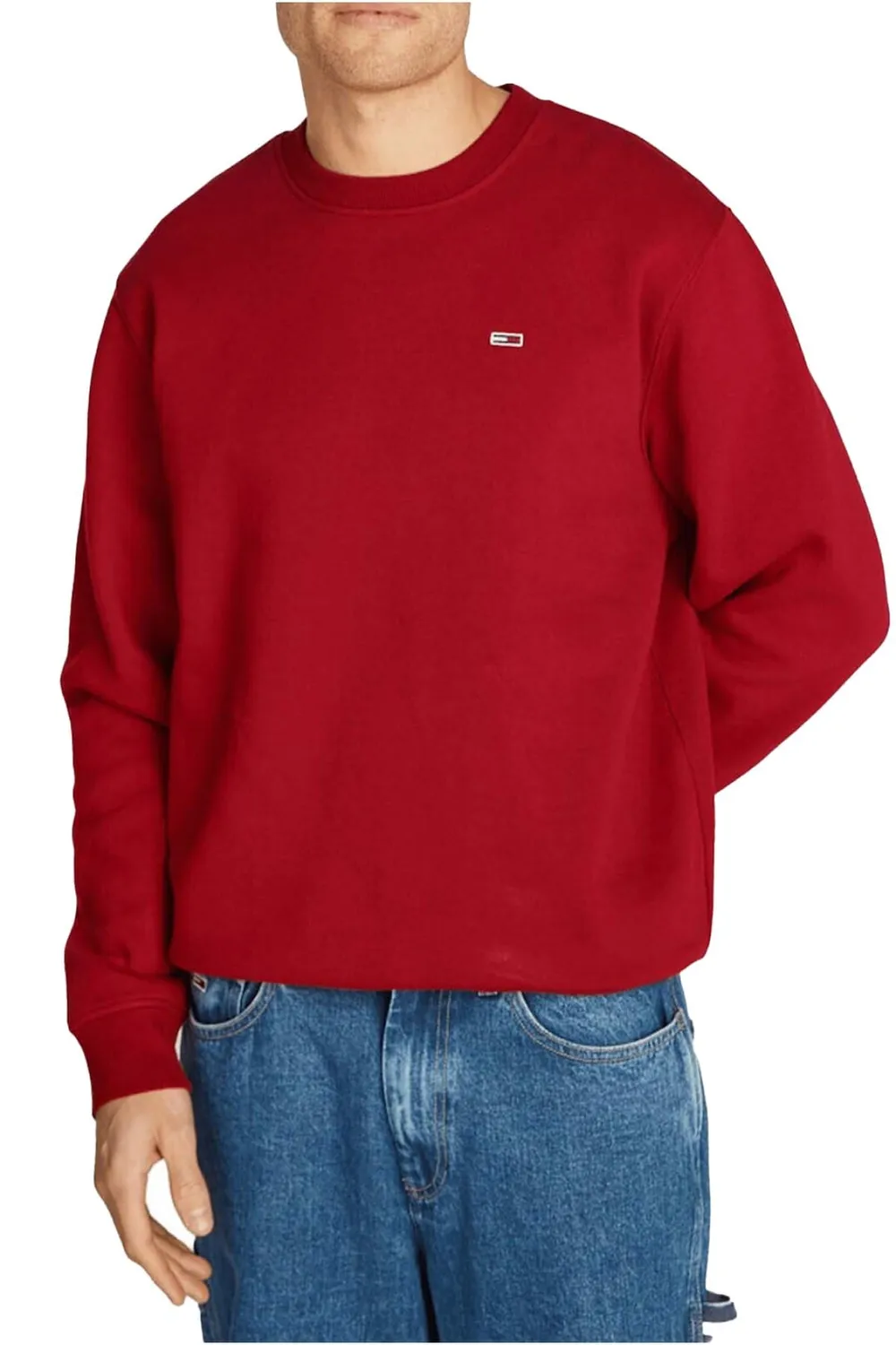 Tommy Jeans TJM Regular Sweatshirt Herren S beige