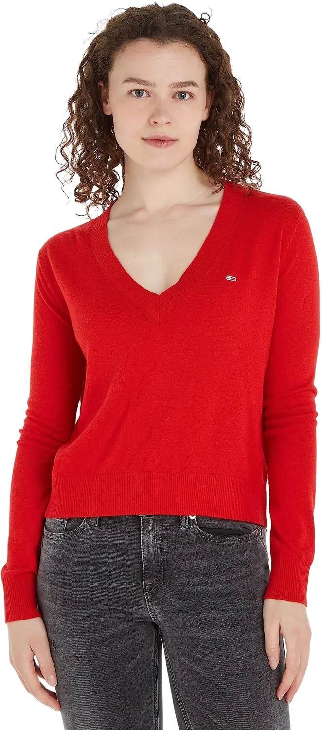 Tommy Jeans TJW Essential V-Neck DW0DW16535 Pullover