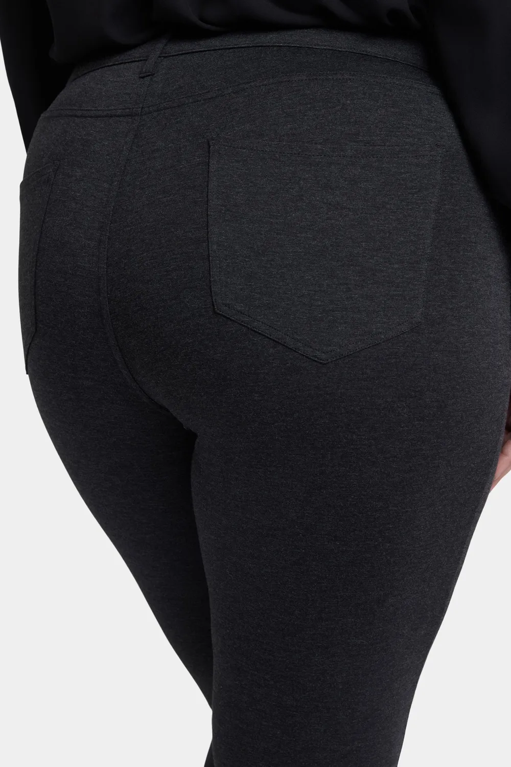 NYDJ Marilyn Straight Plus Hose Charcoal Stoff