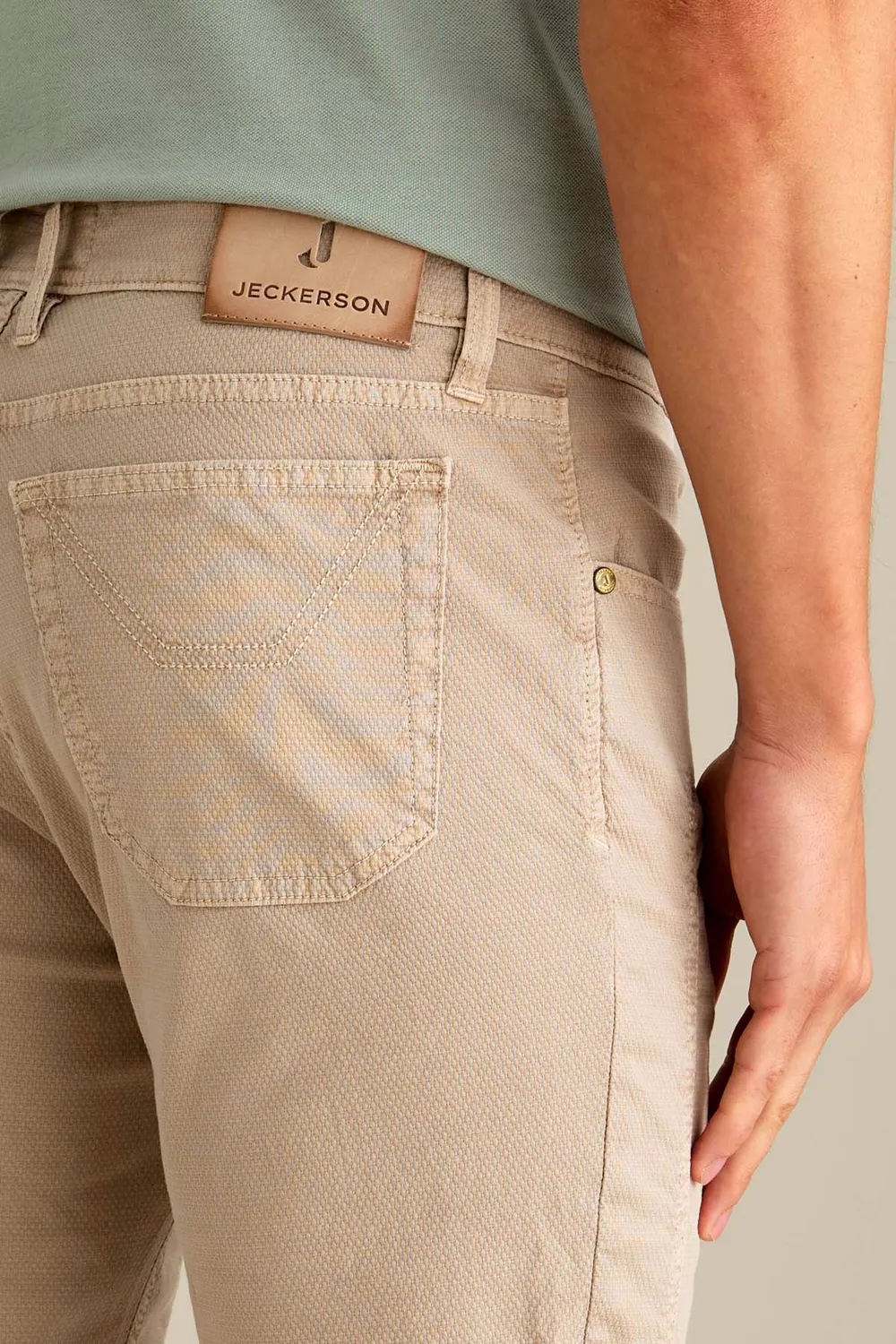 Jeckerson John Toppa Slim Hose beige zement