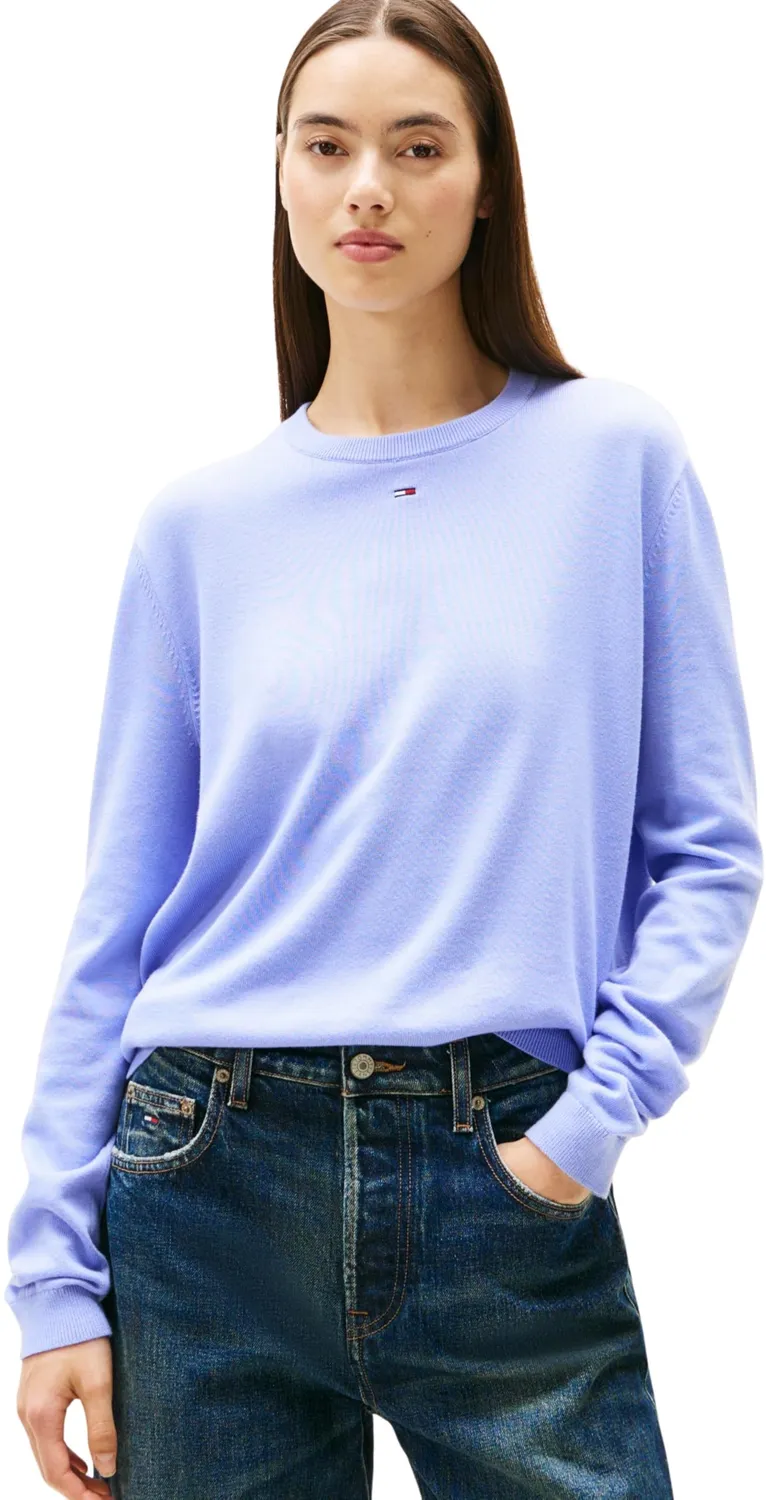 Tommy Jeans Essential Crew Pullover Damen Baumwolle