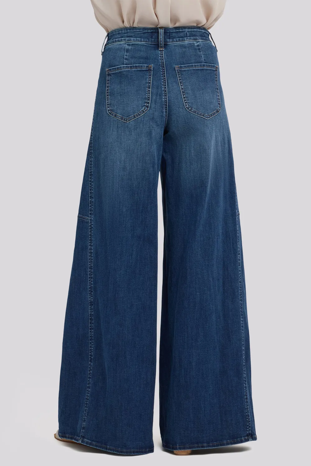 NYDJ Nova Super Wide Leg Jeans Blue Mirage weit