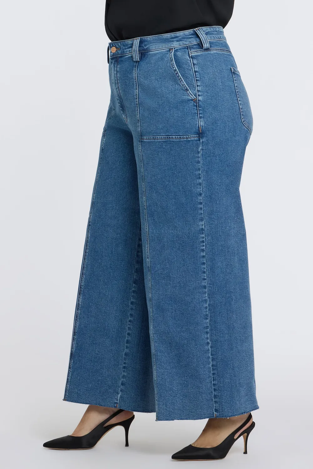 NYDJ Simone Wide Leg Jeans Salton Plus High-Rise