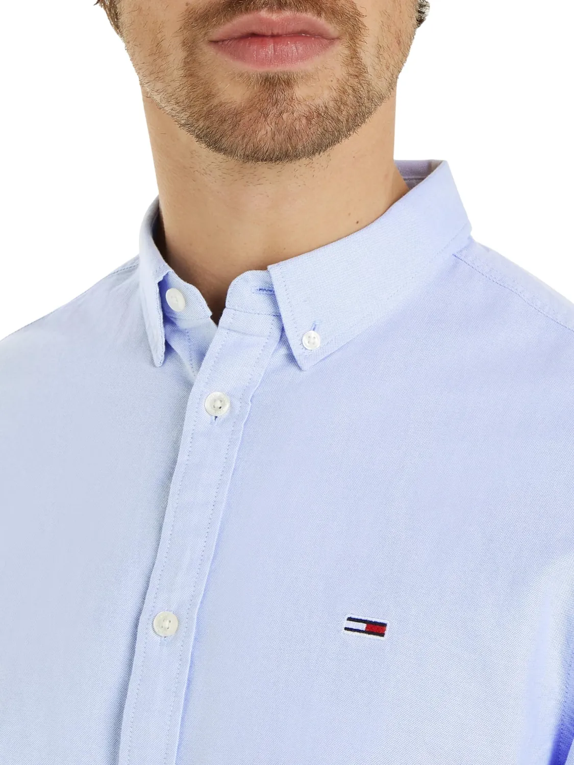 Tommy Jeans Oxford Shirt Regular Hemd blau