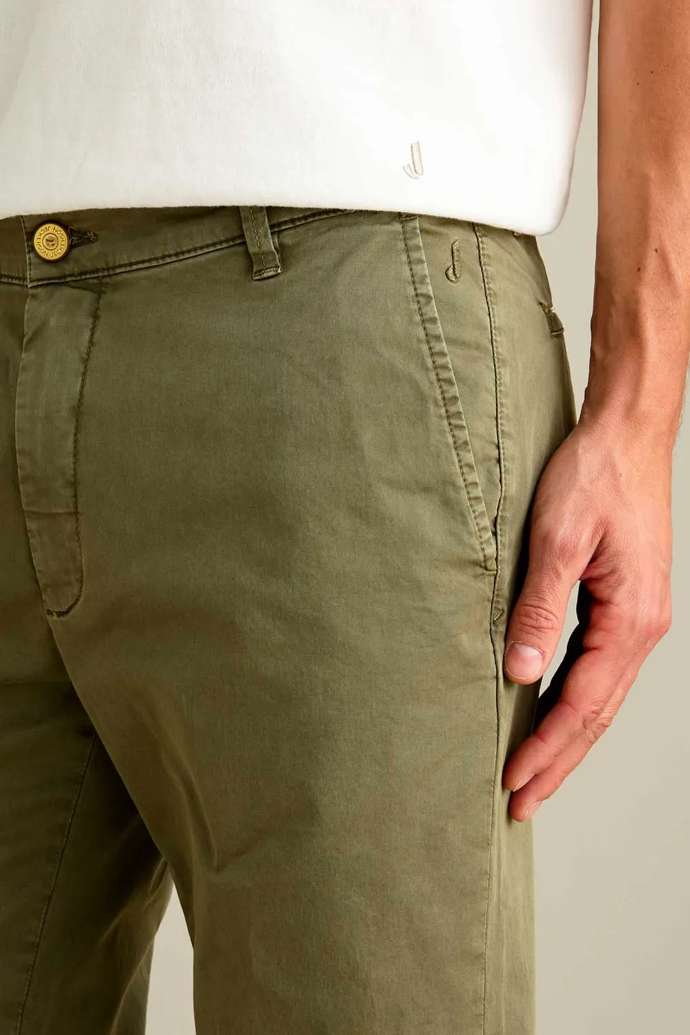 Jeckerson Jack Chino Slim Fit Herrenhose Militärgrün
