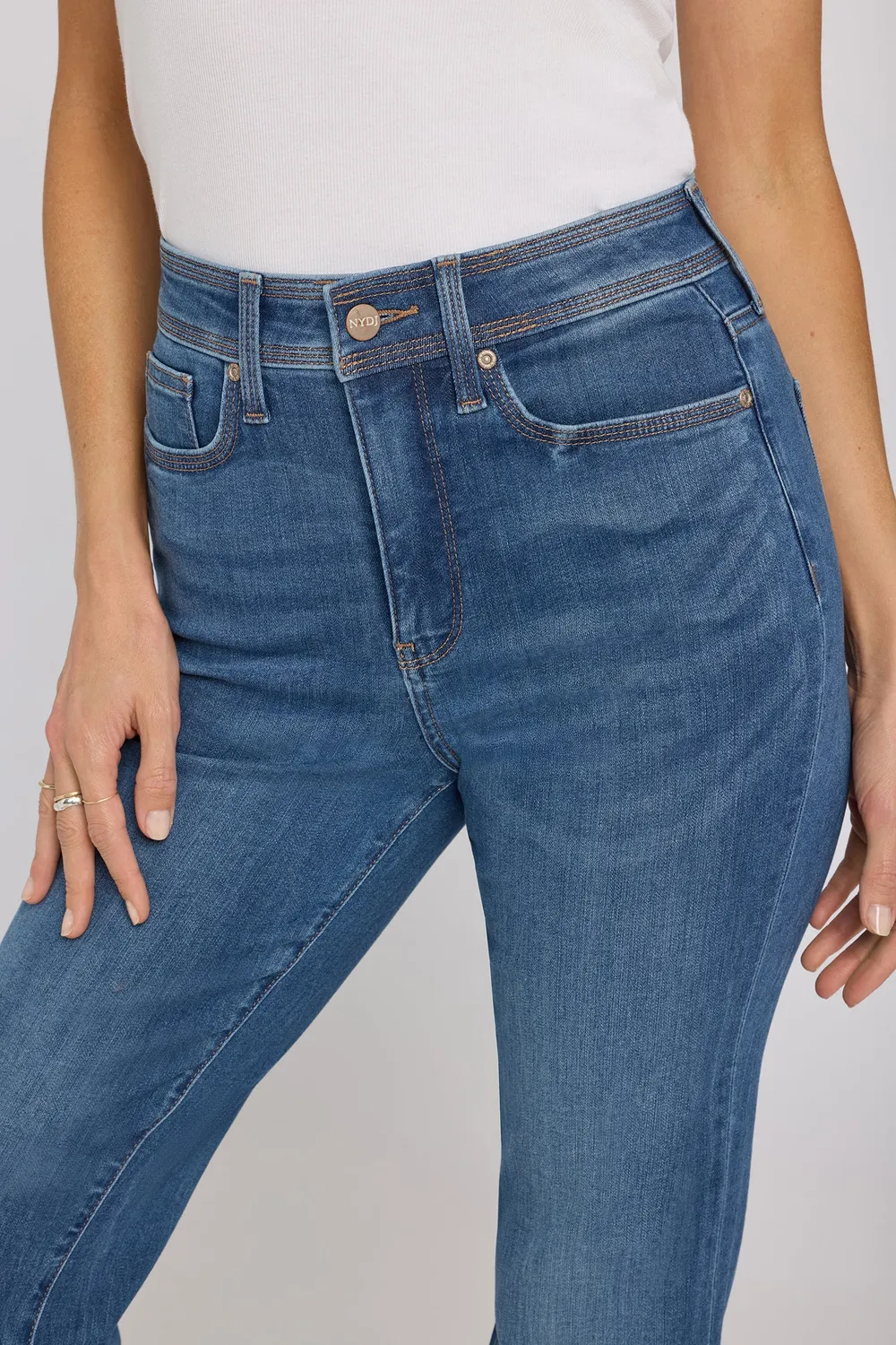 NYDJ Marilyn Straight Jeans Petite Wild River Stretch