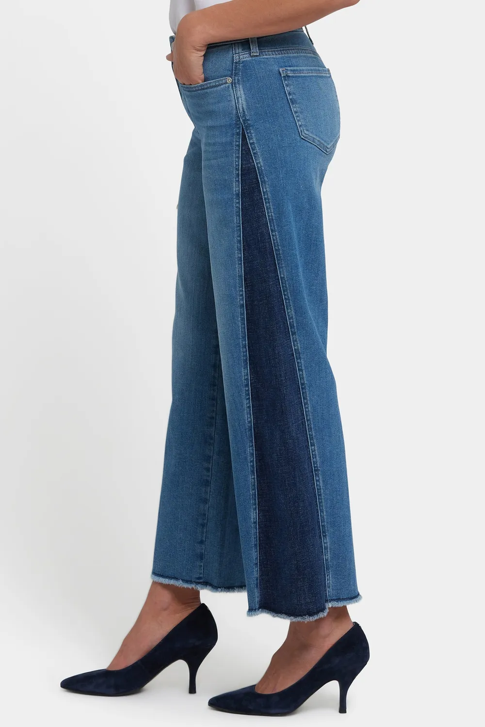 NYDJ Teresa Wide Leg Jeans Avenue Blue Kontrast