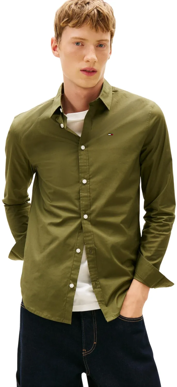 Tommy Jeans Original Stretch Shirt Slim Fit Herren Hemd