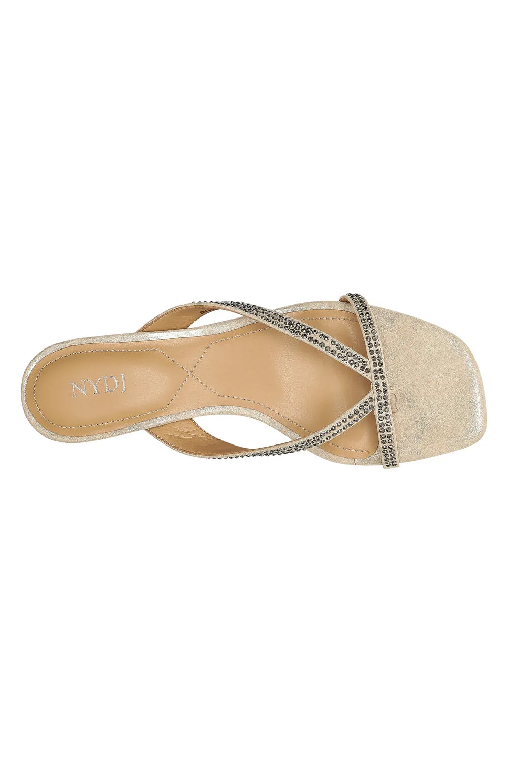 NYDJ Glynn Sandalen Light Gold Blockabsatz