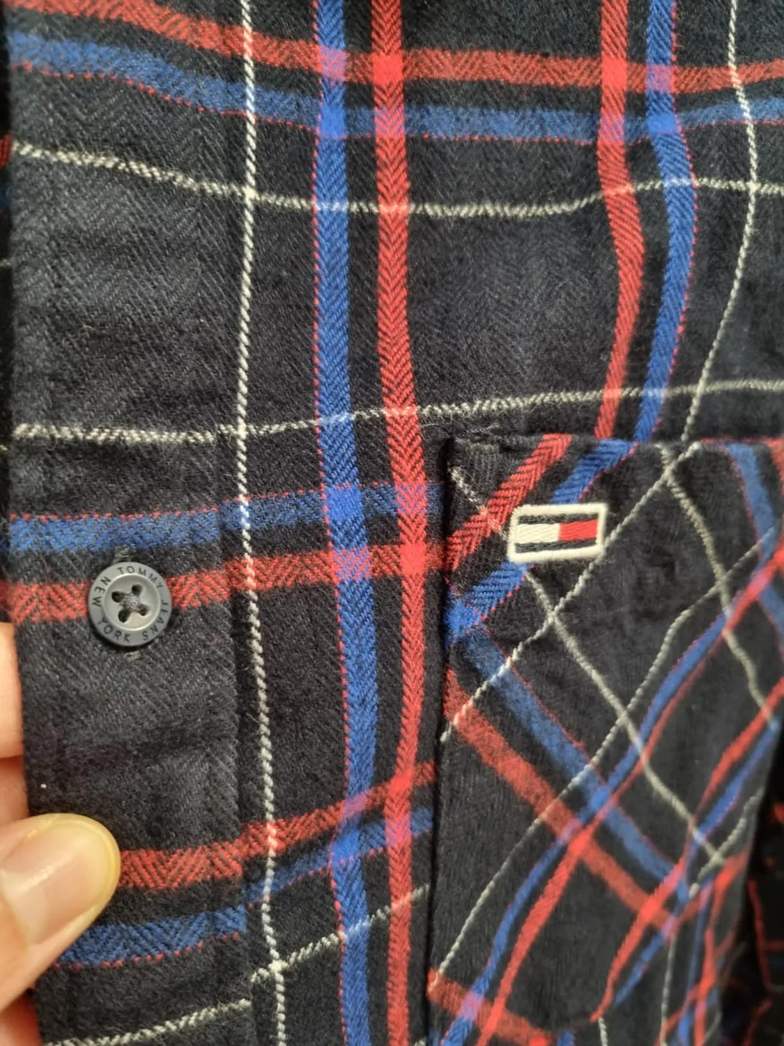 Tommy Jeans Check Pocket Freizeithemd Herren Karo