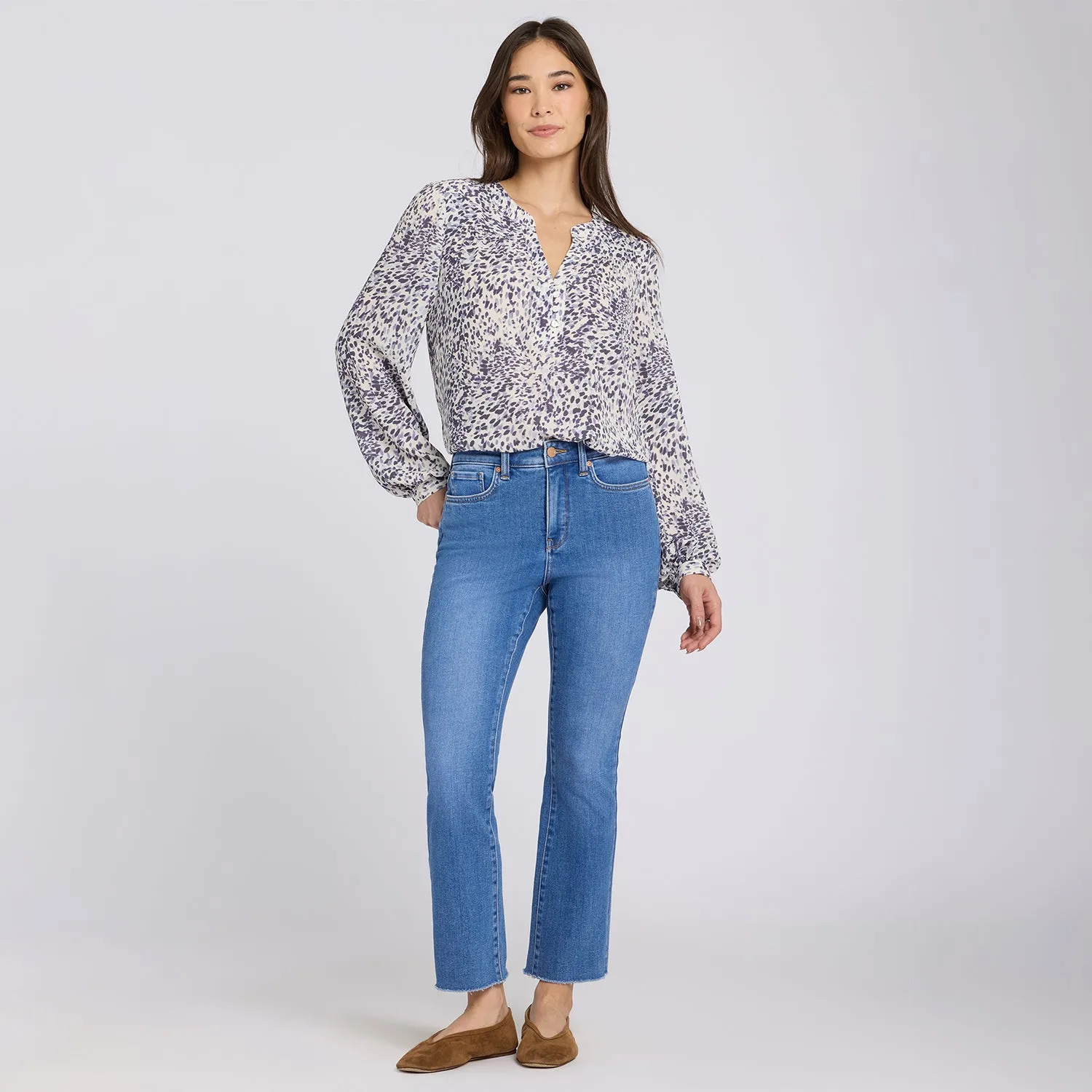 NYDJ Billie Mini Bootcut Ankle Jeans Blue Paradise
