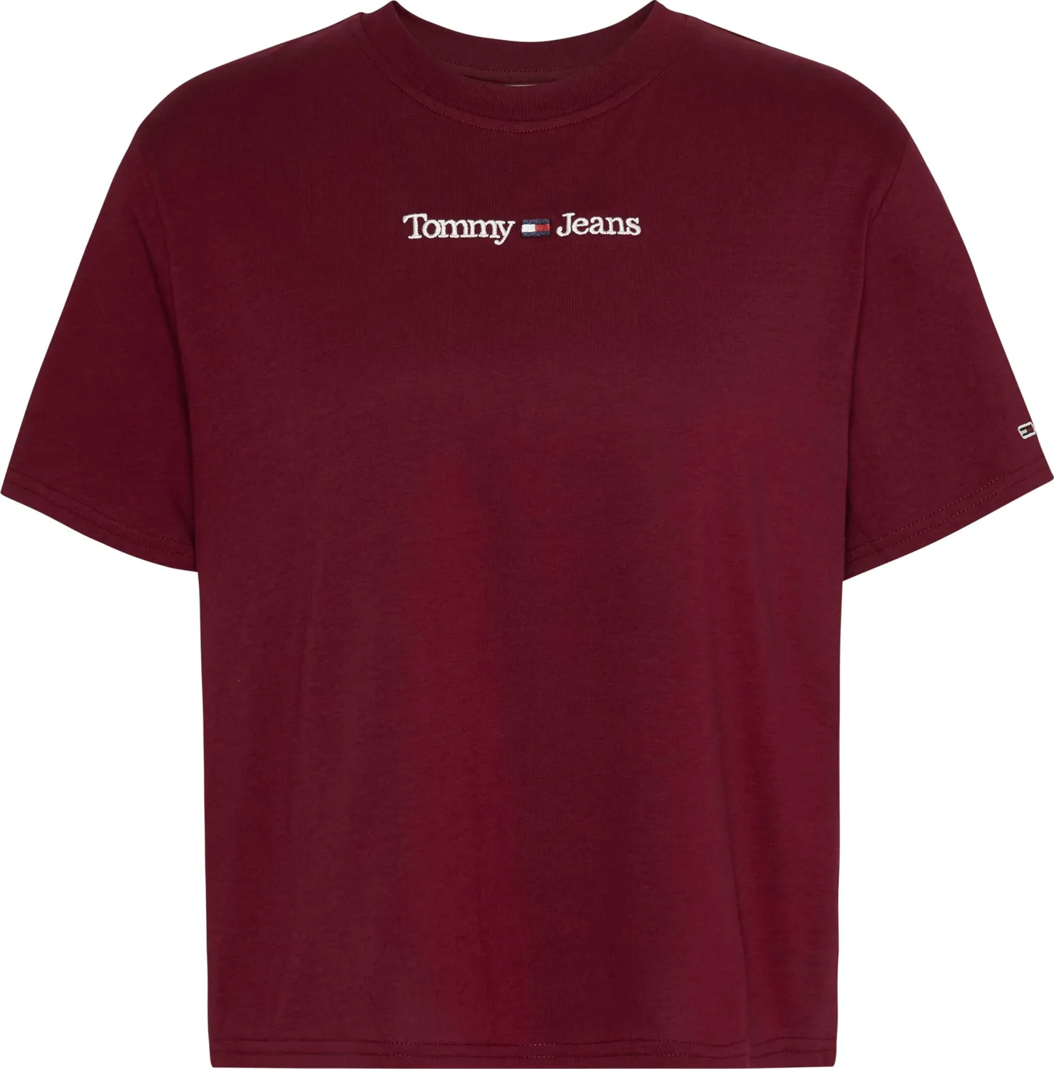 Tommy Jeans Serif Linear Tee T-Shirt Damen Baumwolle