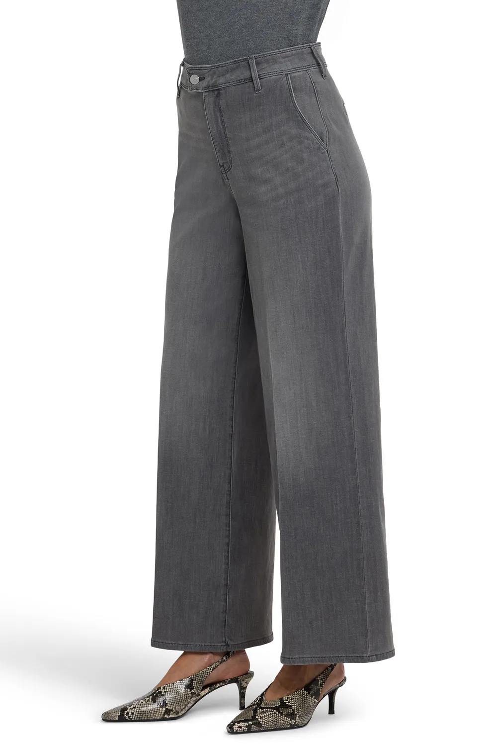 NYDJ Mona Wide Leg Trouser Jeans Chateau Shadow