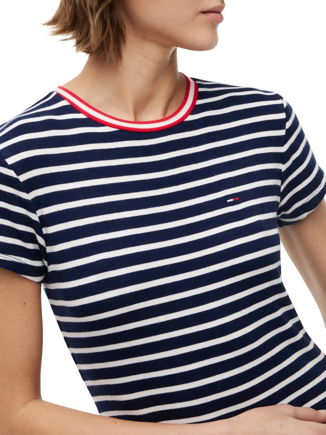 Tommy Jeans TJW DW0DW22840 Jersey-Kleid L Ausgestellt