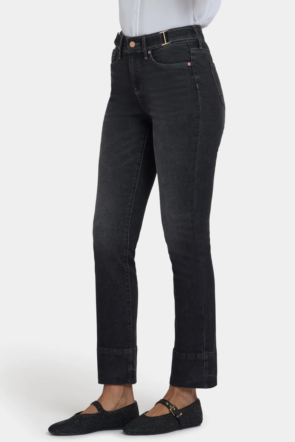 NYDJ Sheri Slim Jeans Paris Lights Grau