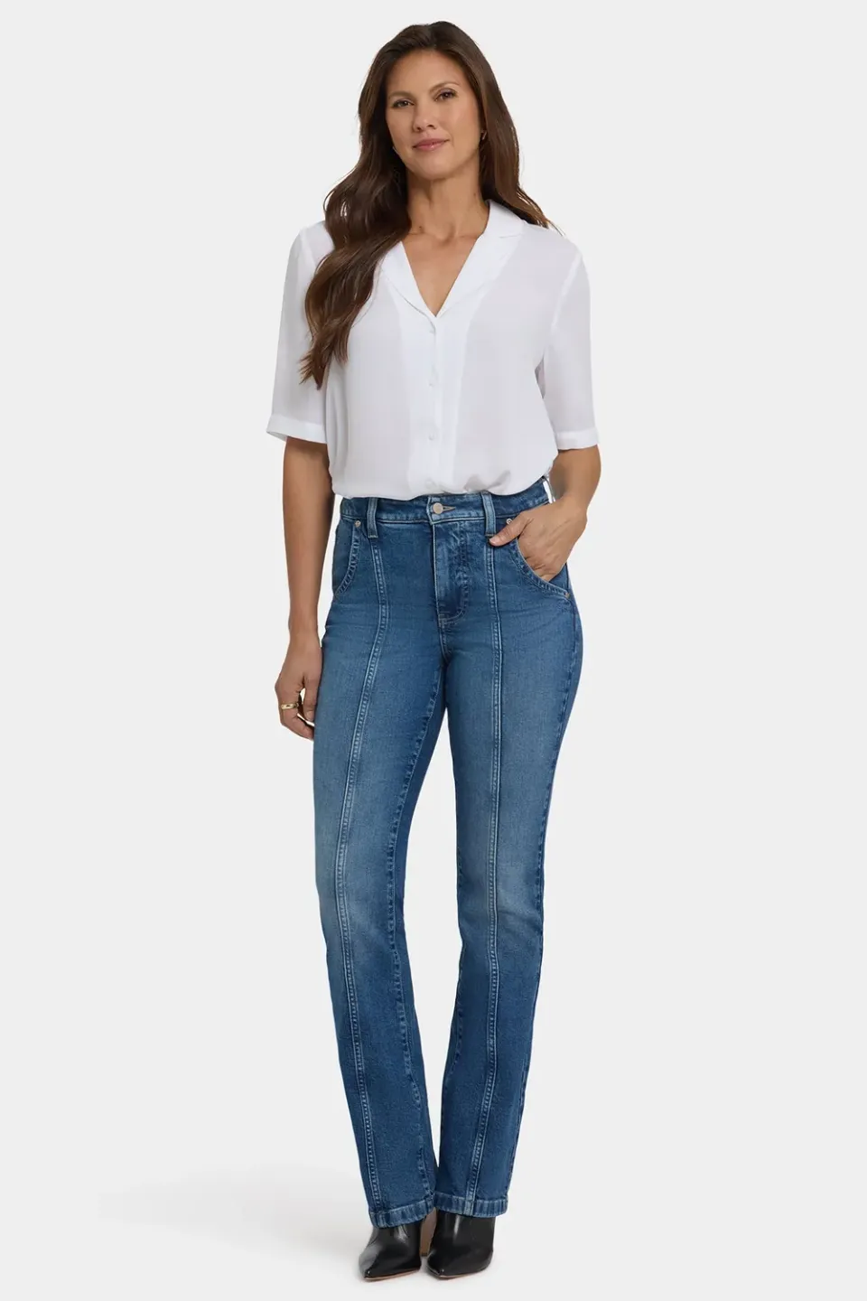 NYDJ Billie Mini Bootcut Petite Jeans Romantic Indigo