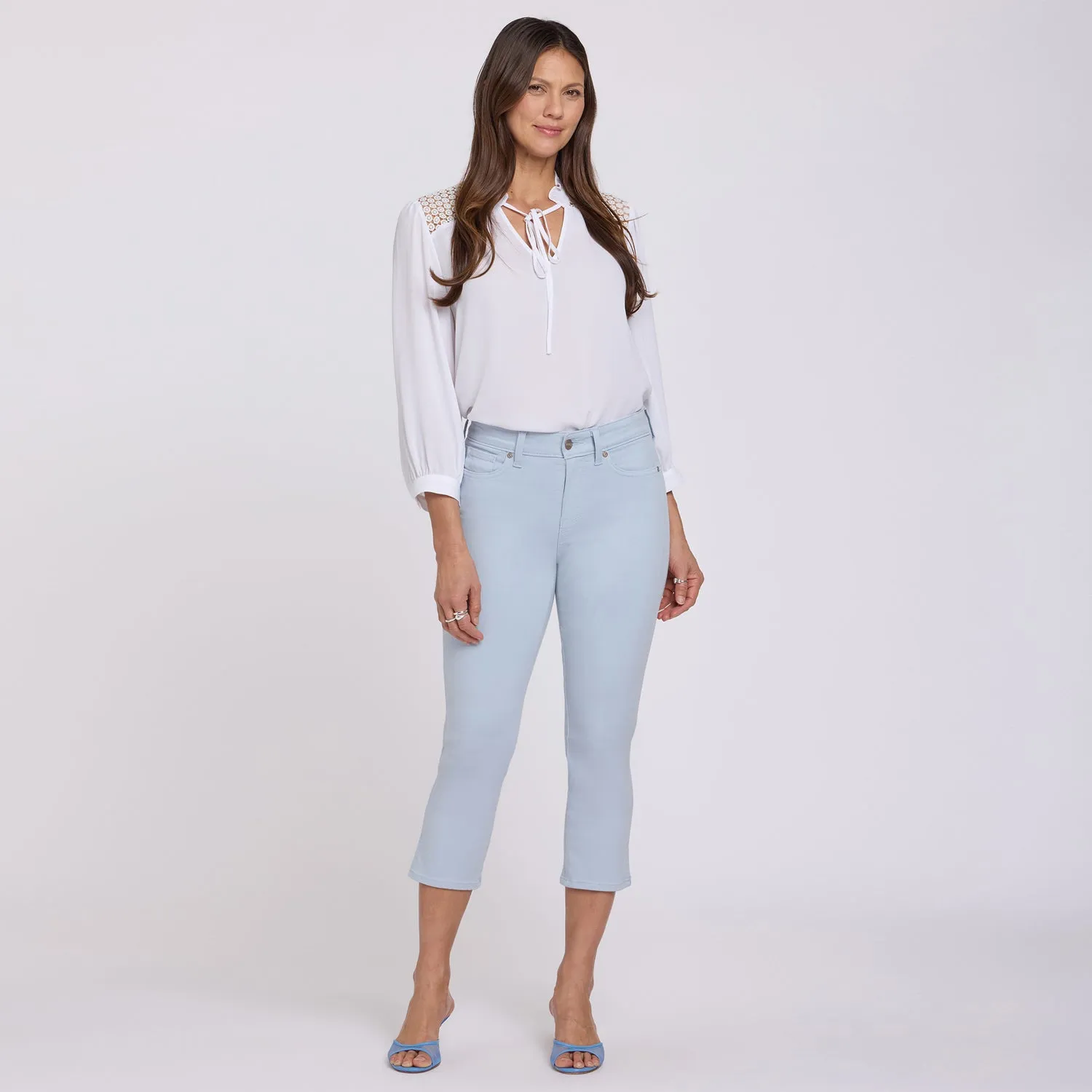 NYDJ Chloe Capri Jeans Blue Clover kurz