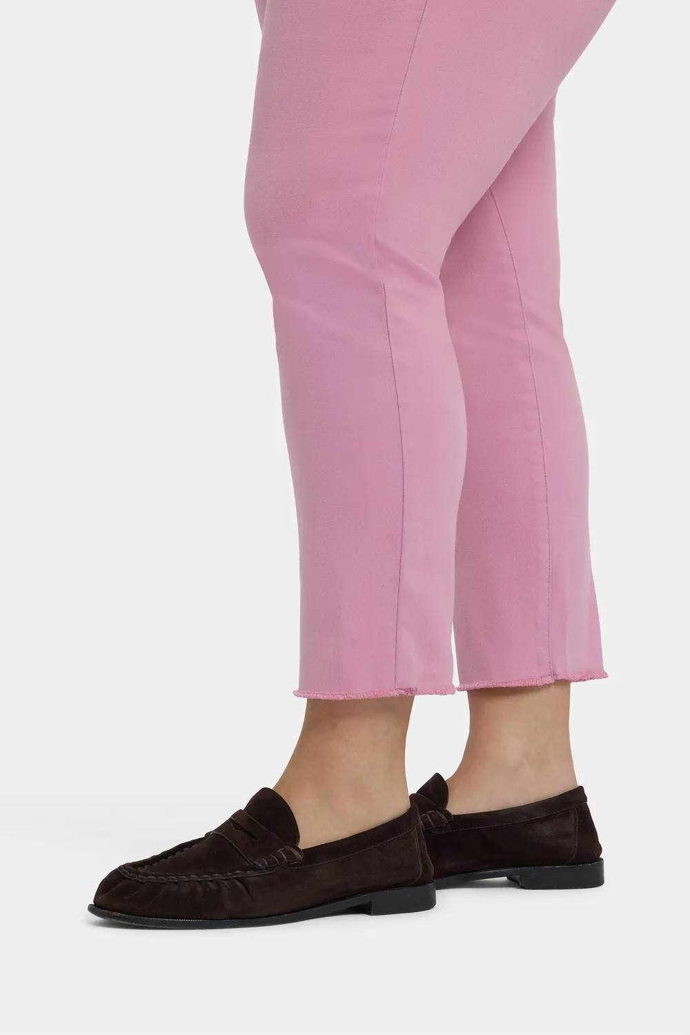 NYDJ Sheri Slim Plus-Size Ankle-Jeans Ballet Fransensaum