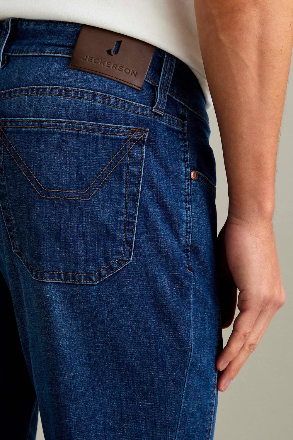 Jeckerson John Jeans Slim Fit blau Supercomfort-Denim