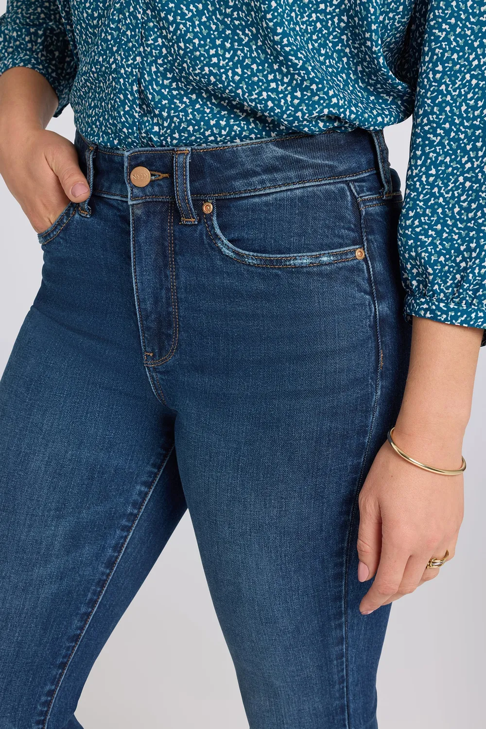 NYDJ Marilyn Straight Jeans Sunset Villa