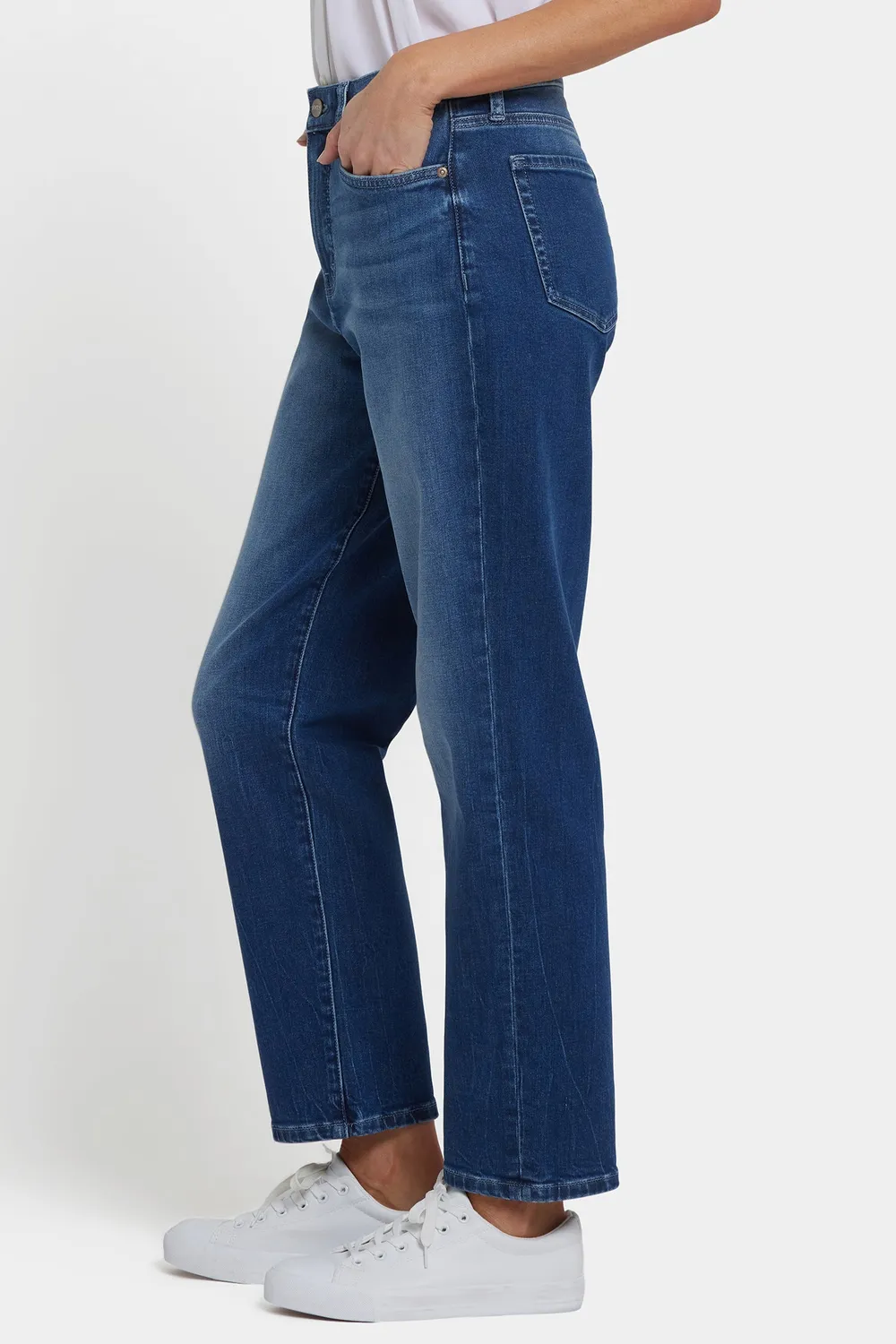 NYDJ Boyfriend Jeans Cool Marine Blau relaxed
