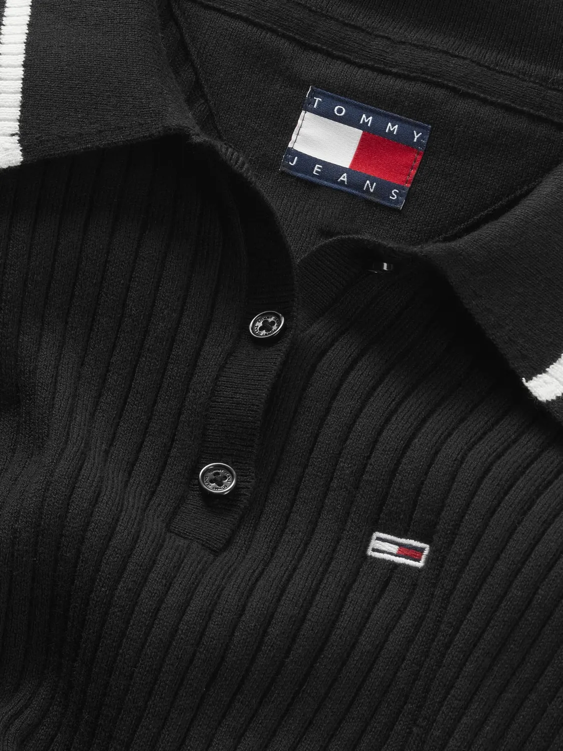 Tommy Jeans Polokleid Midi Kleid Größe M mit Schlitz