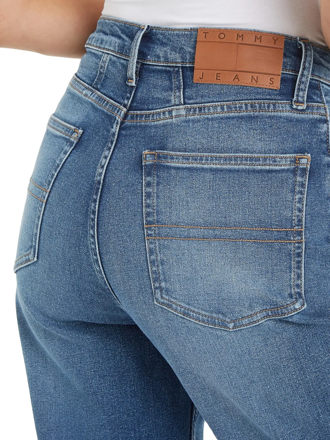 Tommy Jeans Mom Fit Jeans Hose Damen Stretch