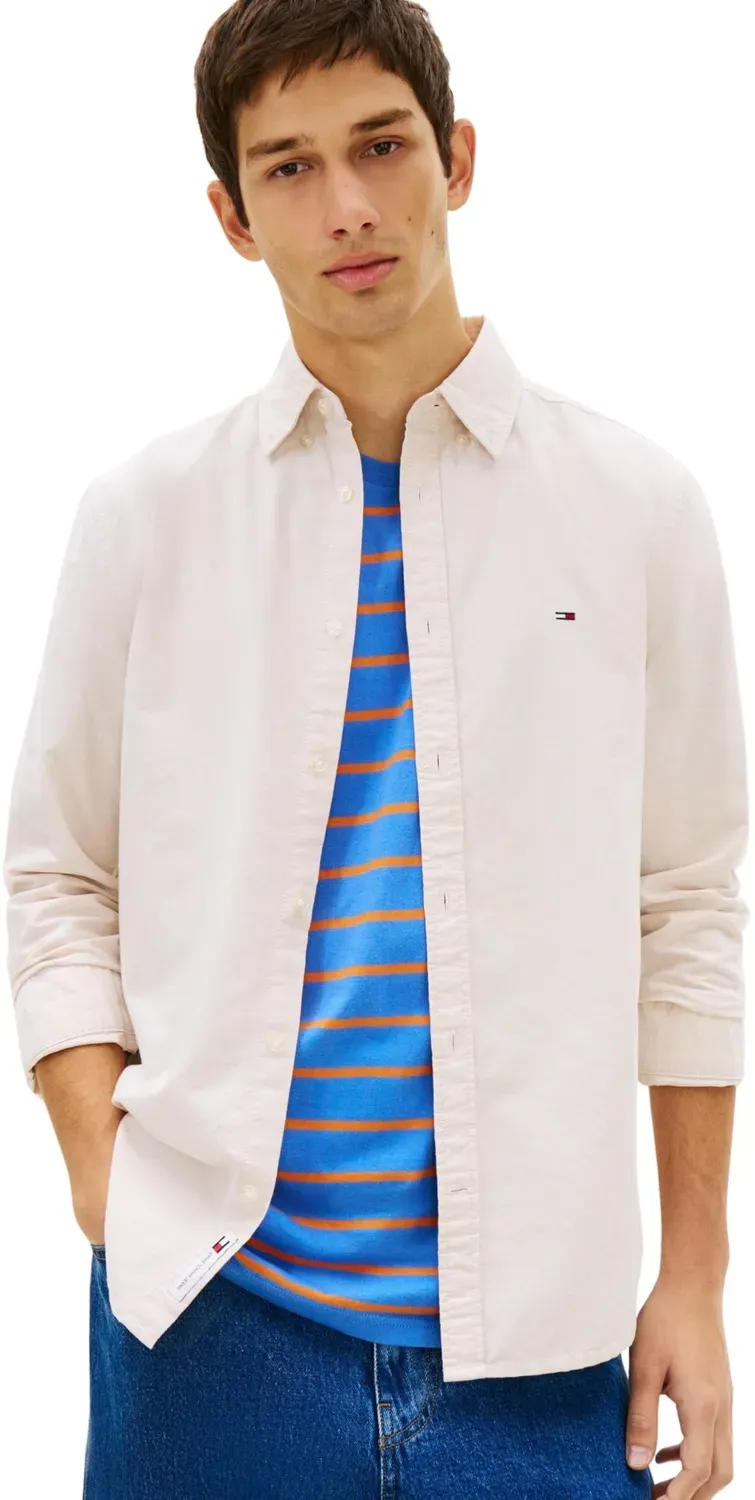 Tommy Jeans Oxford Hemd Regular Fit Größe L