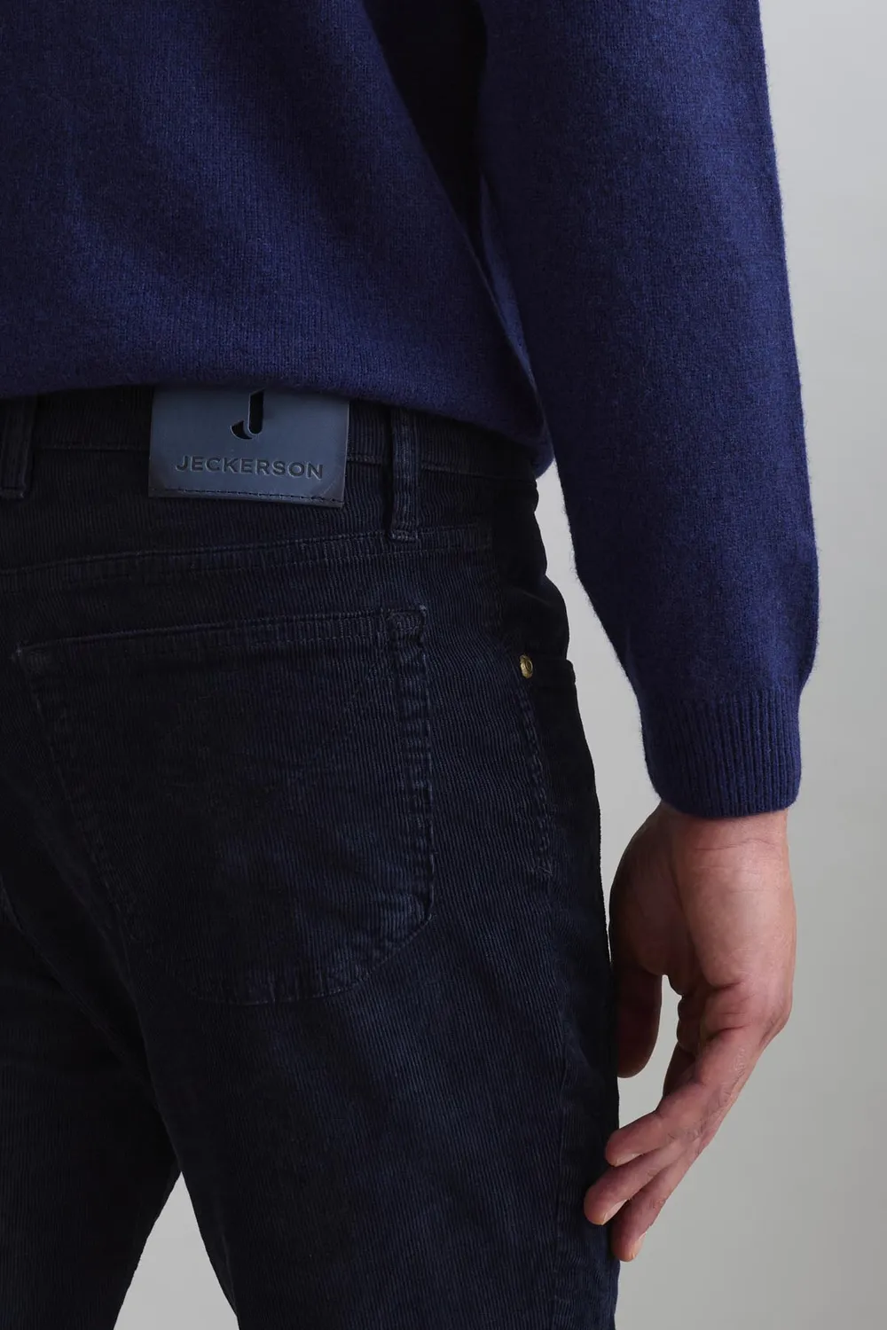 Jeckerson John Toppa Samthose Slim dunkelblau 850er