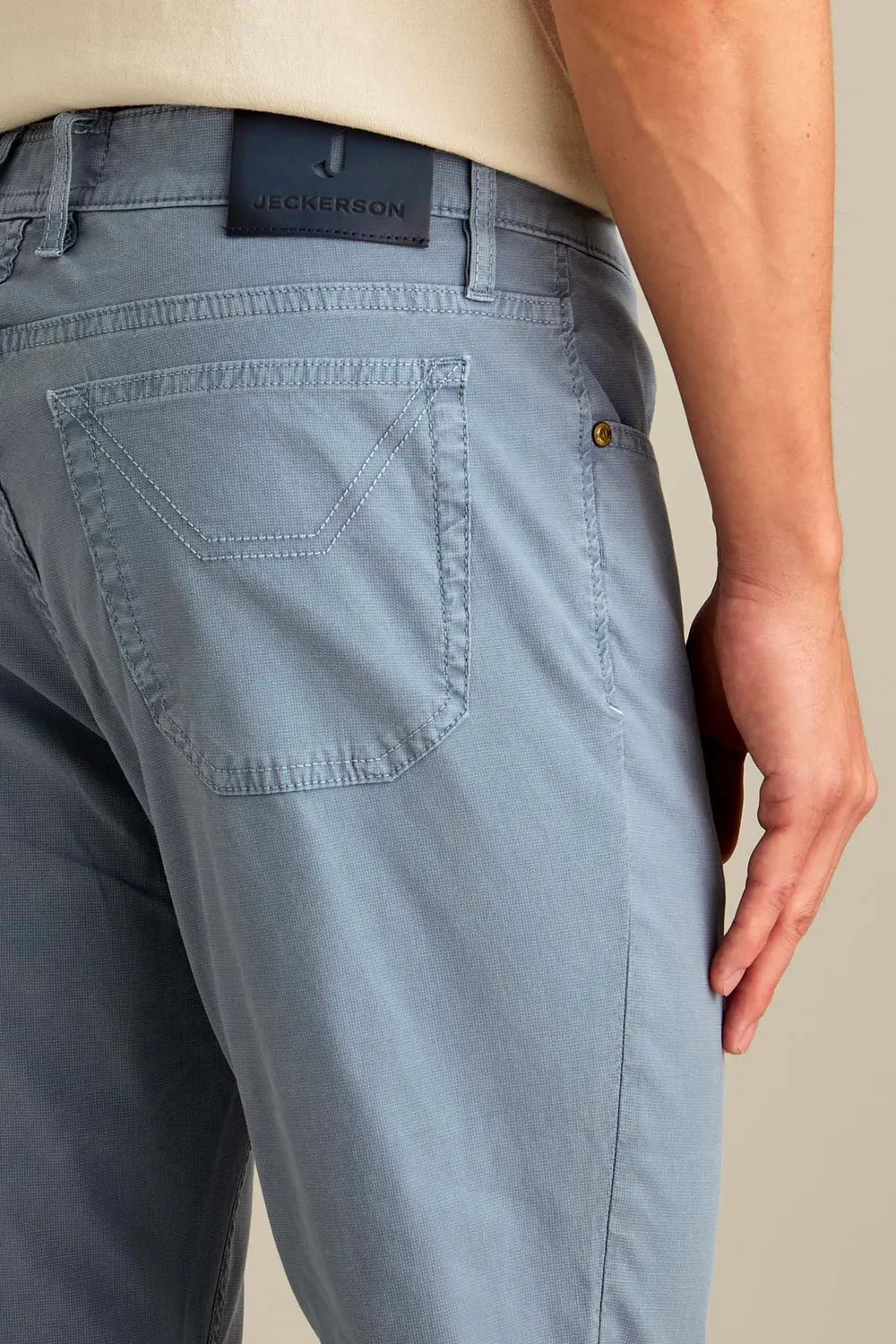 Jeckerson Jordan Slim Fit Hose blau Velvet Baumwolle