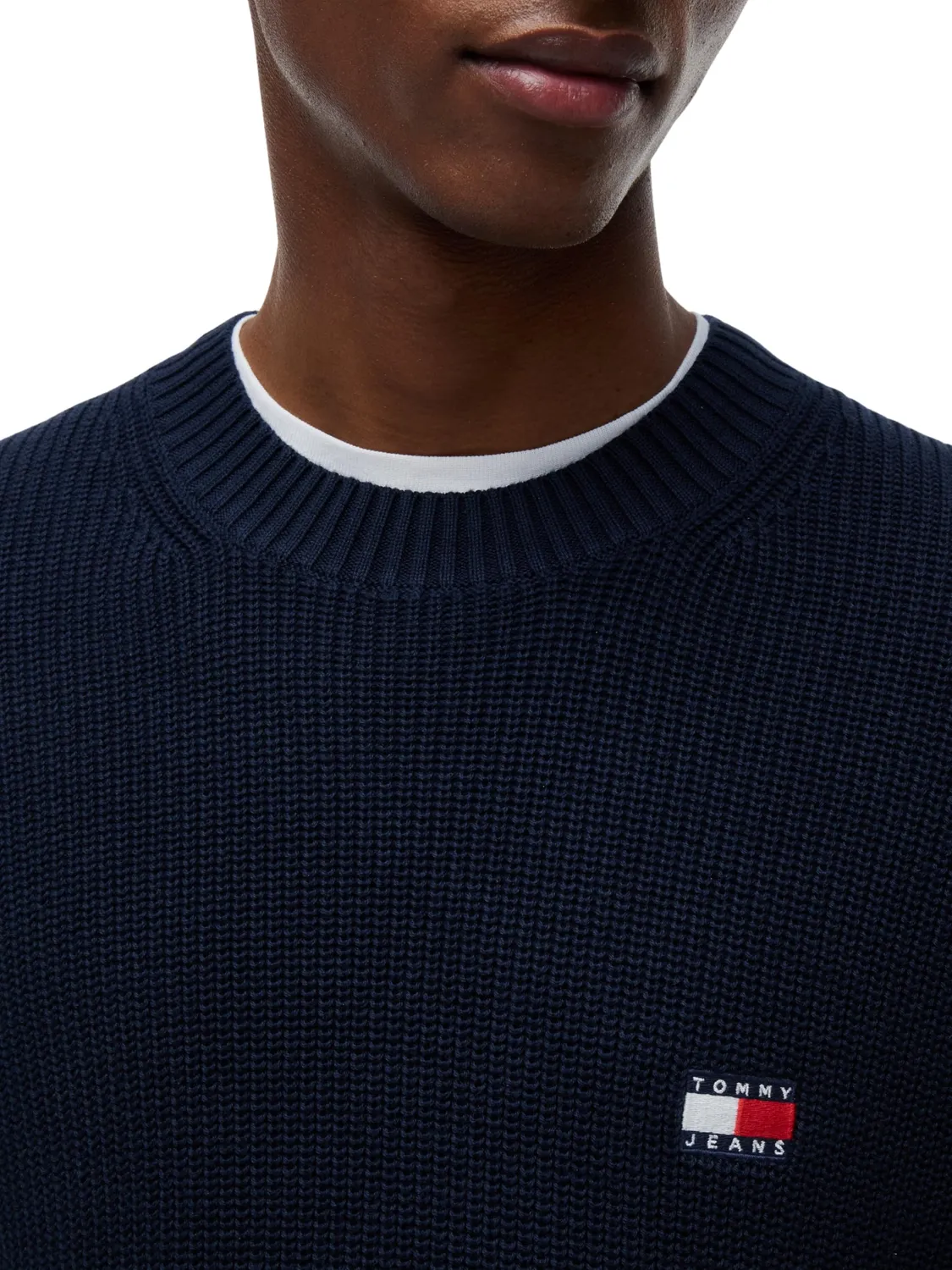 Tommy Jeans Reg Badge Dm0dm20923 Pullover XL Schwarz Strick