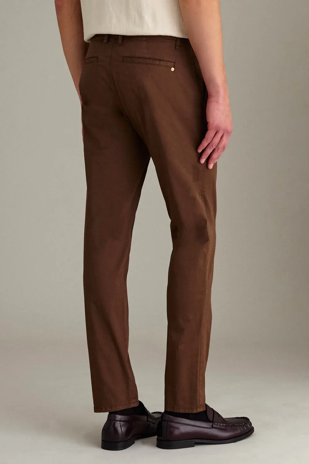 Jeckerson Jack Slim Fit Chino Braun Gabardine