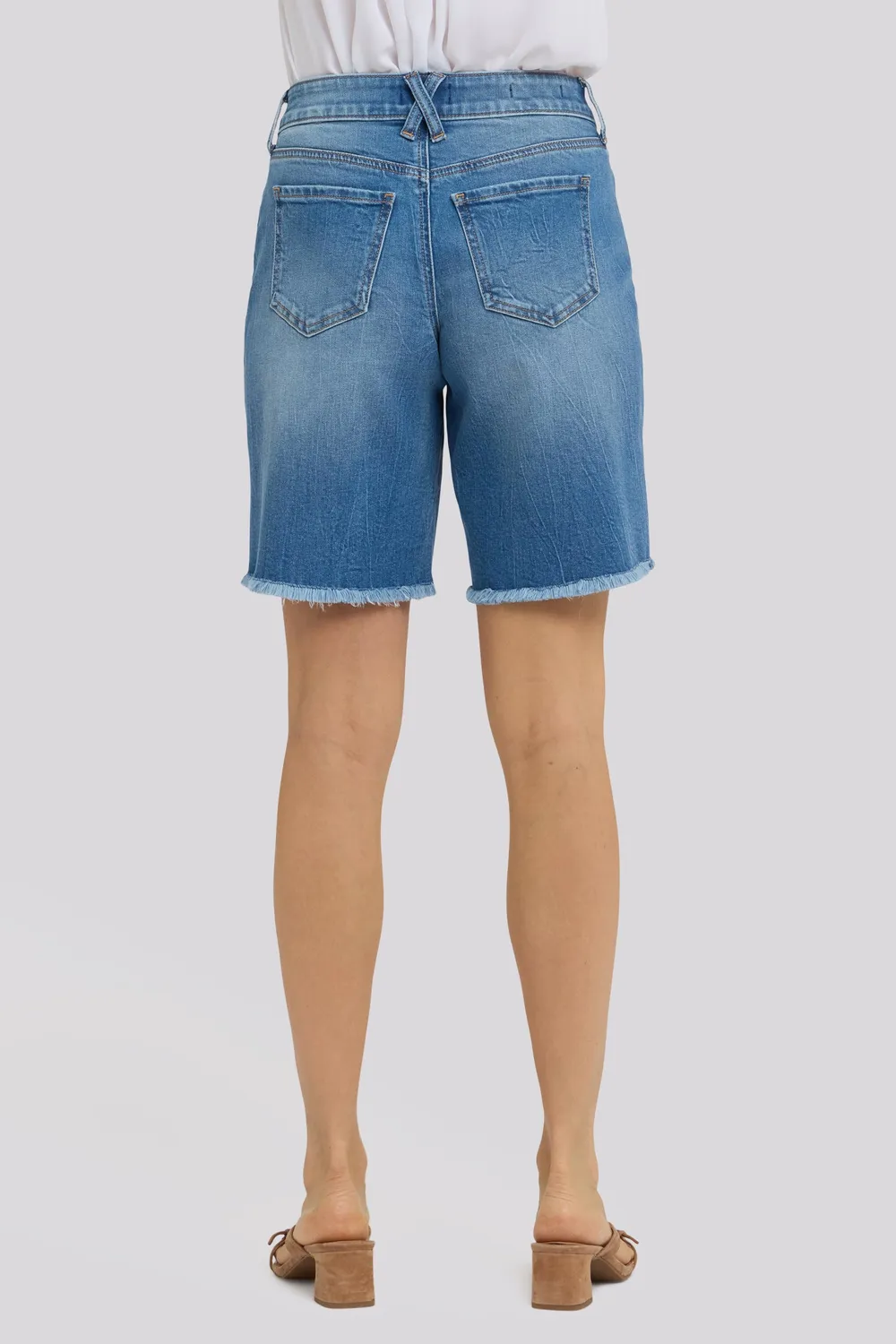 NYDJ Naomi Relaxed A-Line Jeansshorts Pacifica