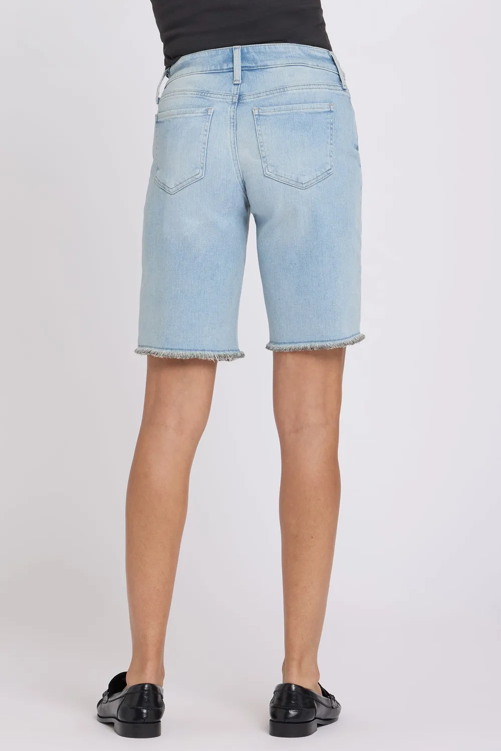 NYDJ Boyfriend Denim Shorts Keys View hellblau