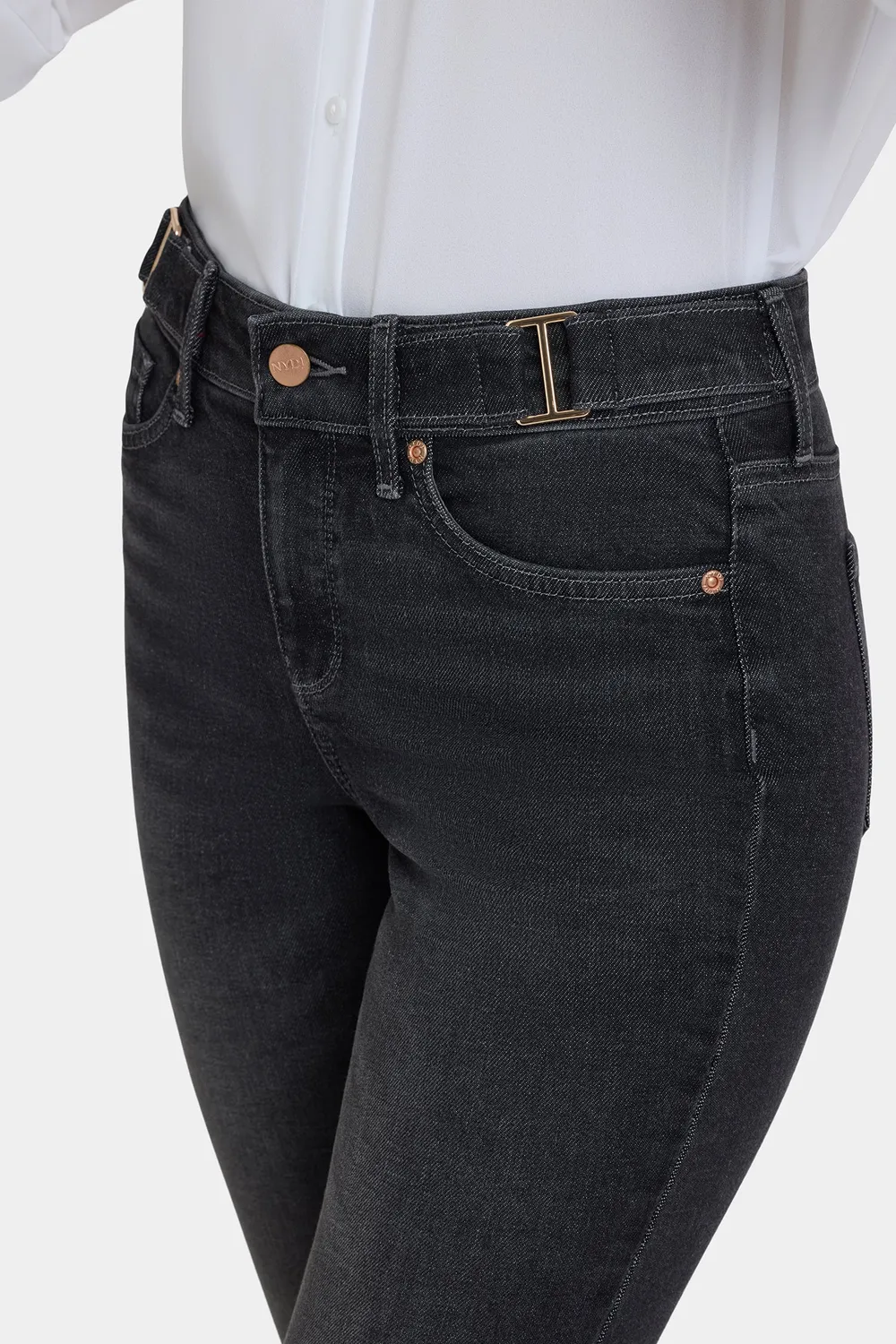 NYDJ Sheri Slim Petite Jeans Paris Lights Grau