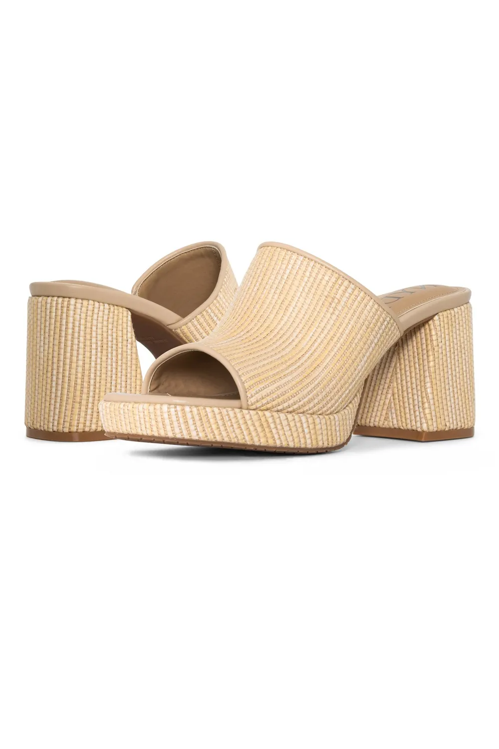 NYDJ Dewi Platform Sandals Natural Plateau