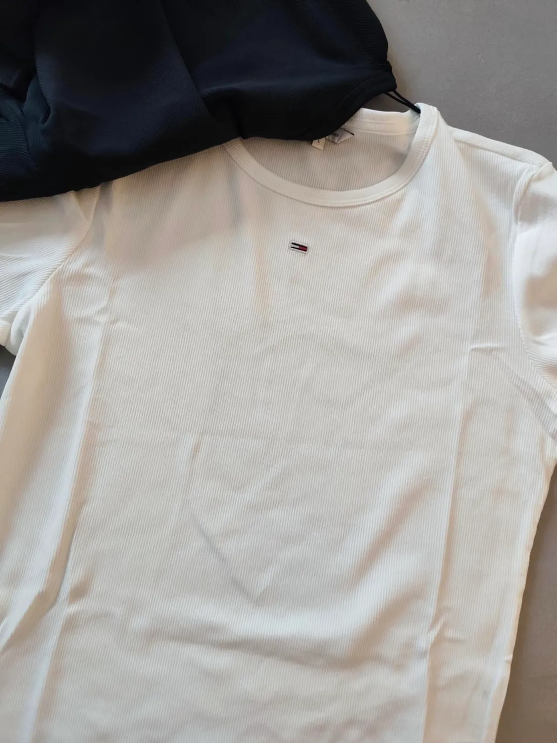 Tommy Jeans Essential Rib Slim Fit T-Shirt M 2er Pack gerippt