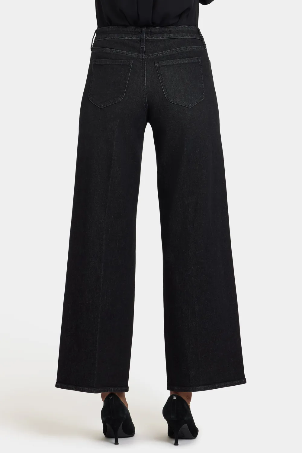 NYDJ Teresa Wide Leg Jeans French Nightfall Strass