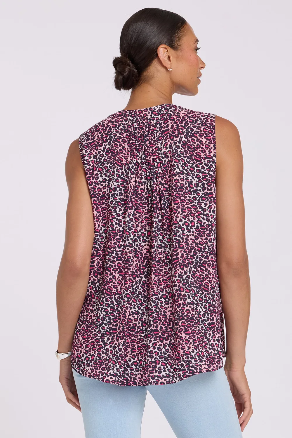 NYDJ Pintuck Bluse ärmellos Catarina recycelt