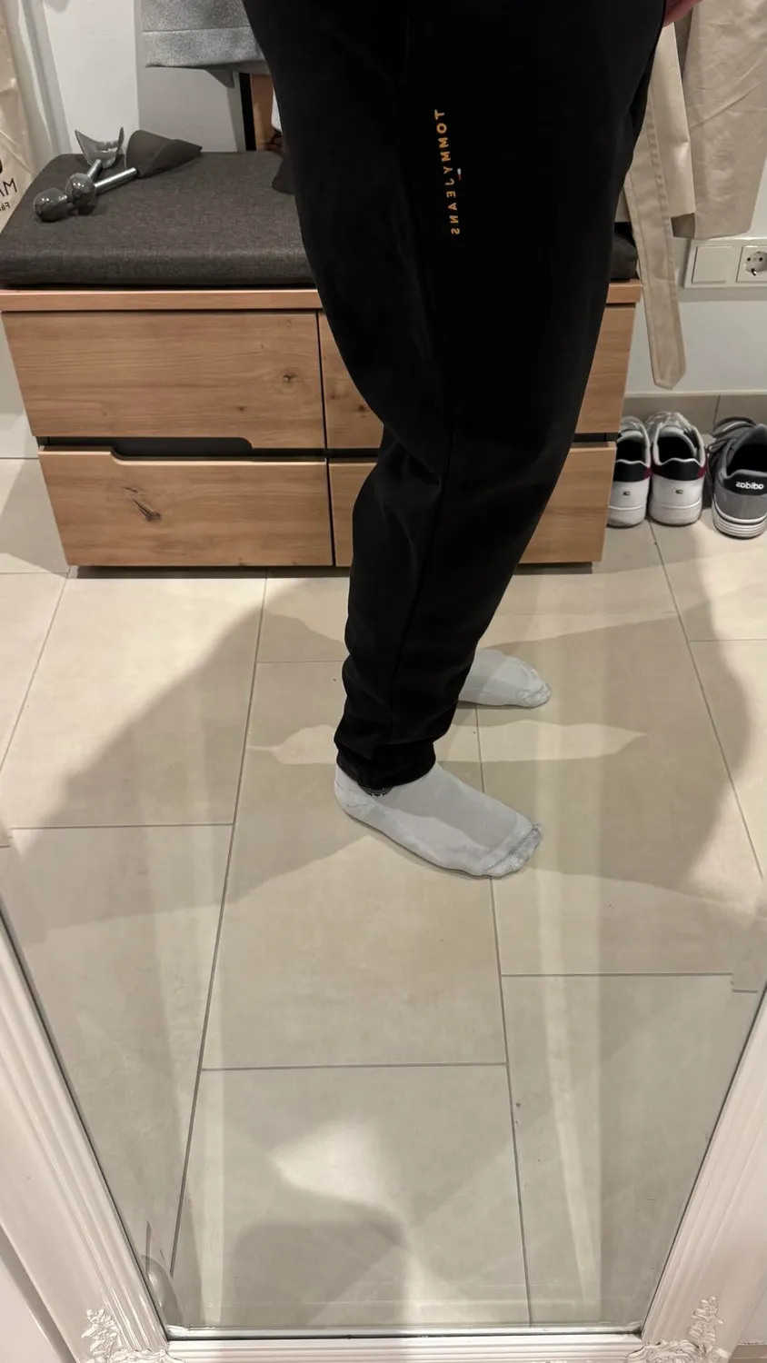 Tommy Jeans TJM Linear Sweatpant Trainingshose M Schwarz