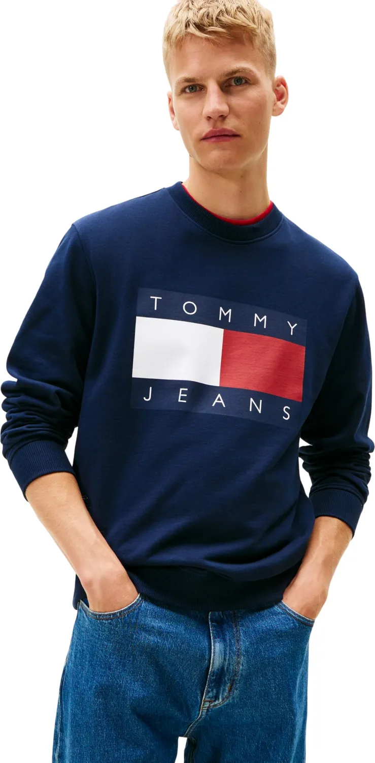 Tommy Jeans Big Flag DM0DM22643 Sweatshirt 3XL blau