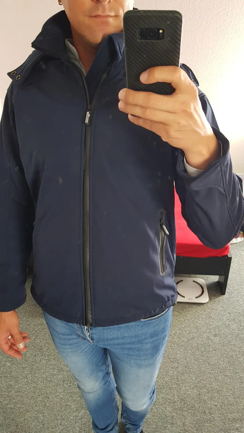 Alessandro Salvarini AS098 Softshelljacke Herren Rot Outdoor