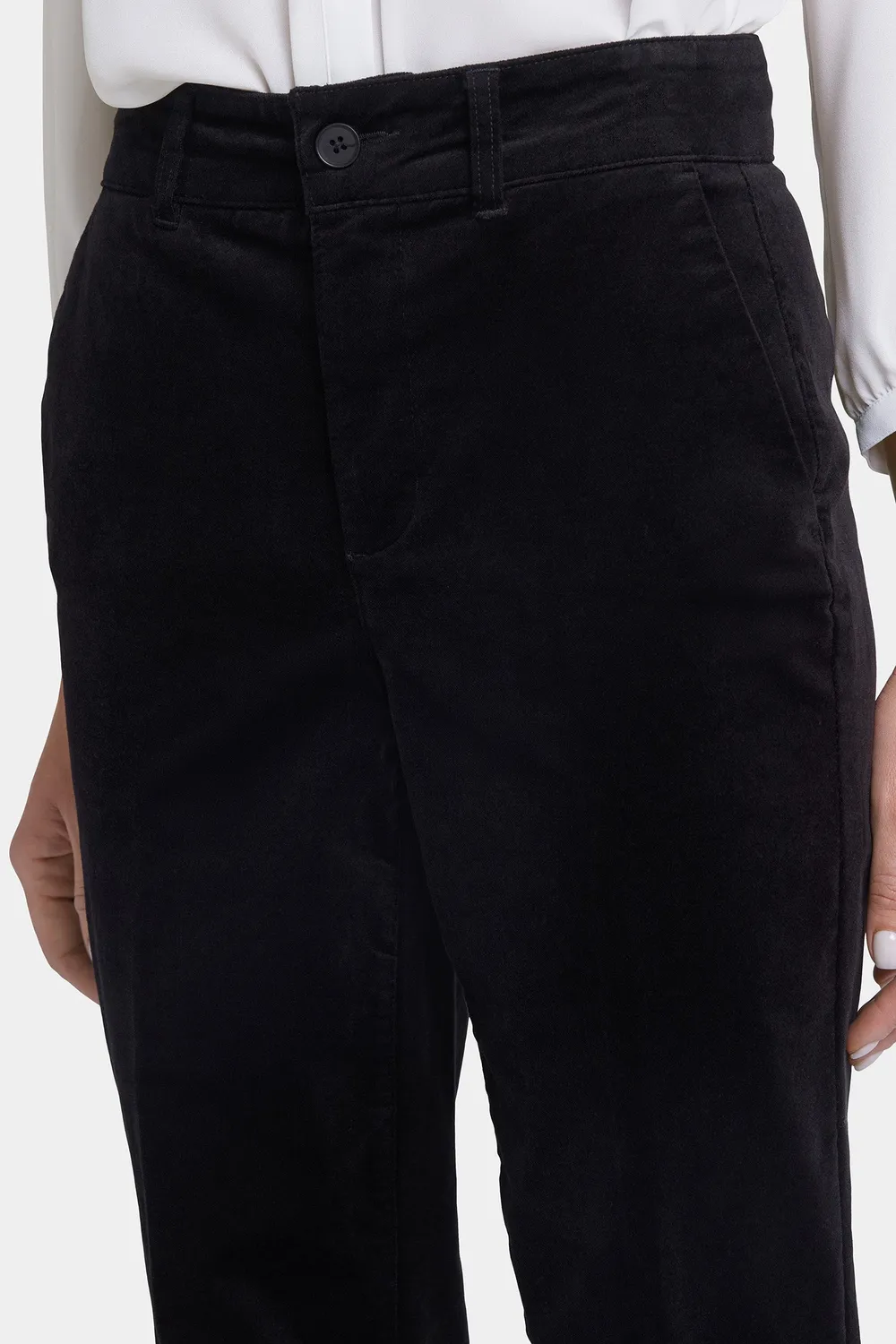 NYDJ Straight Leg Trouser Hose Schwarz figurformend