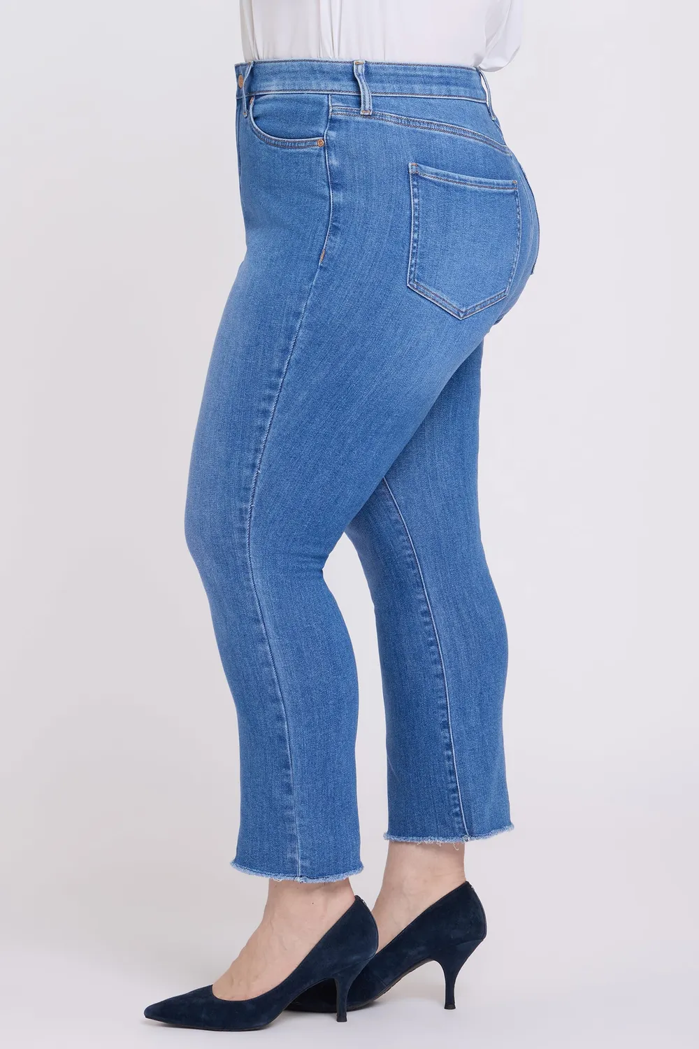 NYDJ Billie Mini Bootcut Ankle Jeans Blue Paradise Plus