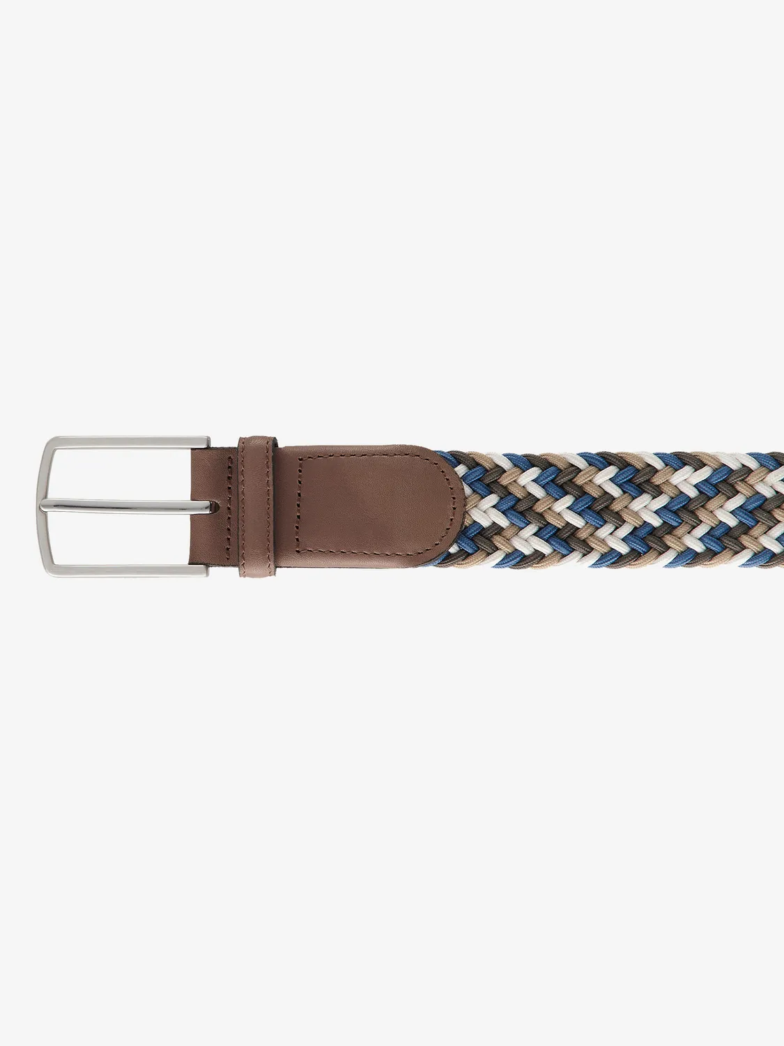 Club of Comfort GUERTEL73 Gürtel blau-dunkelbraun Stretch